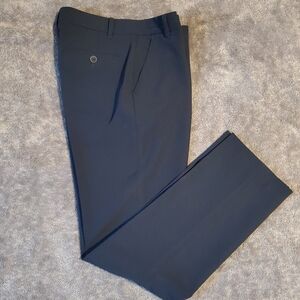 Calvin Klein Dress Pants Boys 16 Regular Black Flat Front Straight Leg
